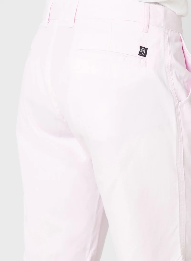 Thomas Scott Men Mid-Rise Slim Fit Denim Shorts