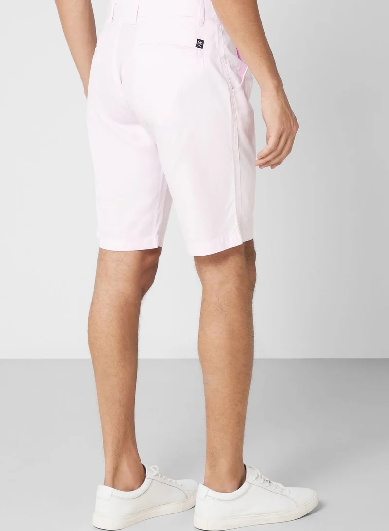 Thomas Scott Men Mid-Rise Slim Fit Denim Shorts