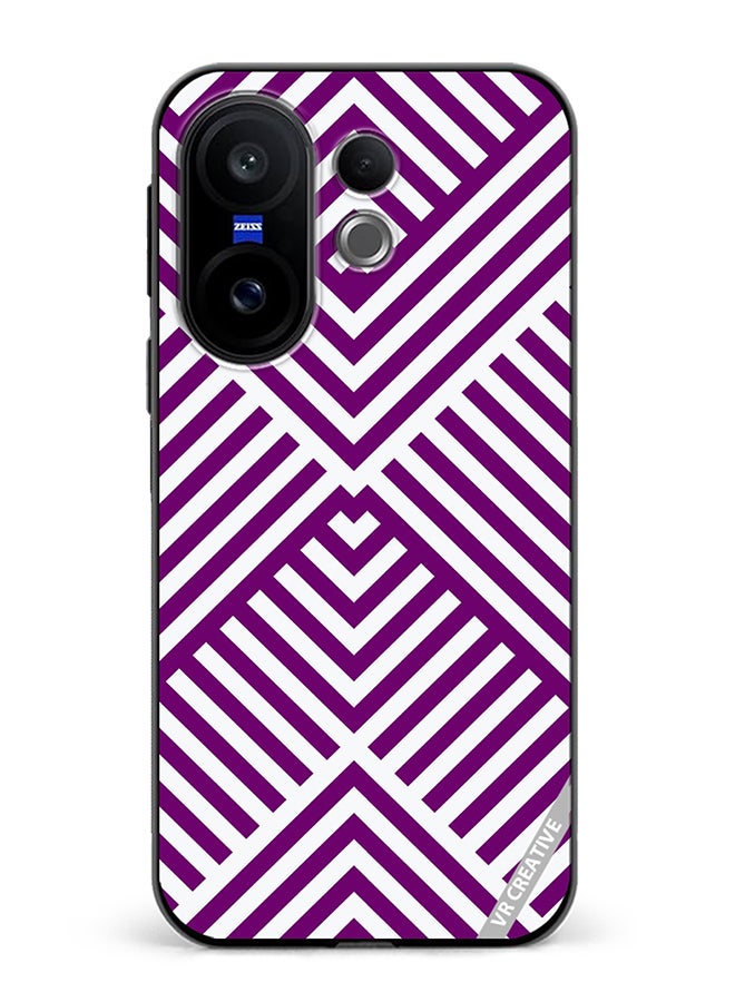 Protective Case Cover For Vivo X200 FE Strips Design Multicolour