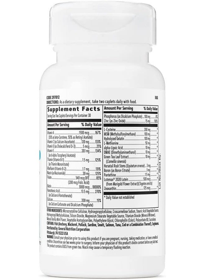 GNC Women'S Hair, Skin And Nails Formula 60 Caplets - Image 2