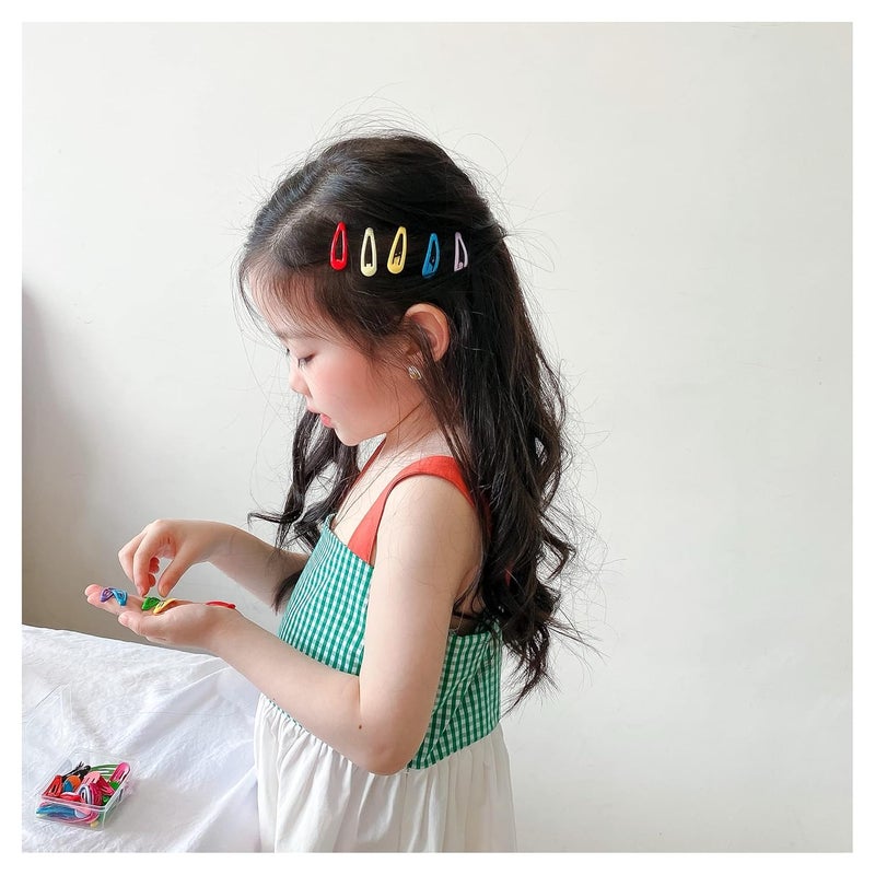 M'AYCREATE MAYCREATE 40 Pcs Hair Clips for Girls Kids Metal Snap Barrettes, Assorted Candy Color 2 Inch No Slip Hair Accessories - Image 3