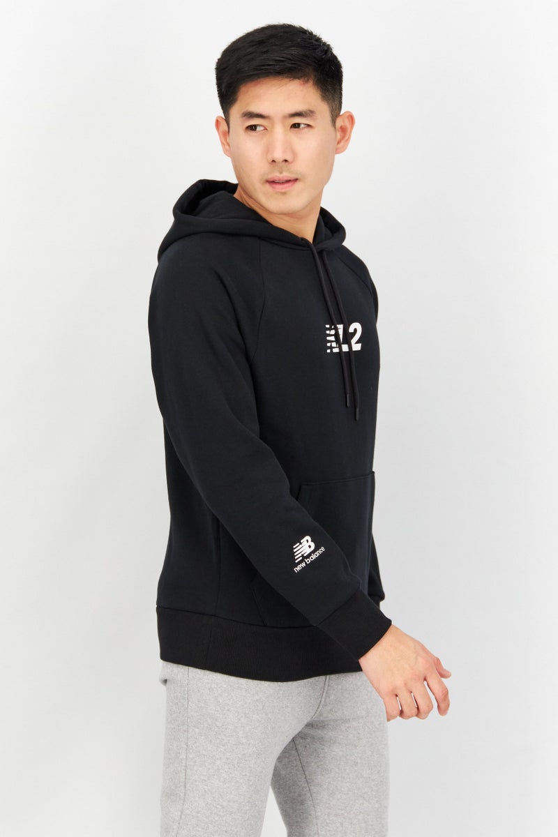 New Balance Men Sportswear Fit Long Sleeve Outdoor Sweatshirt, Black  - Image 4