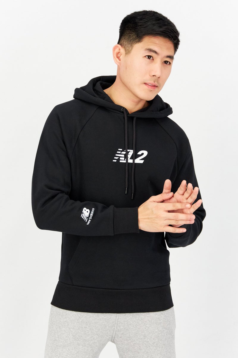New Balance Men Sportswear Fit Long Sleeve Outdoor Sweatshirt, Black  - Image 1