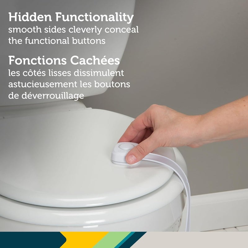 Safety 1st OutSmart Toilet Lock, White, 1 Count (Pack of 1) - Image 4