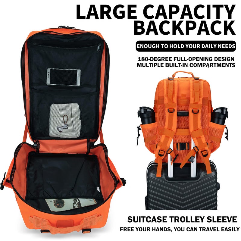 W WINTMING Military Tactical Backpack 45L/25L 3 Day Assault Pack Molle Daypack Hiking Backpack for Men and Women - Image 5