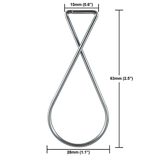 ATLIN Ceiling Hooks (100 Pack) - Drop Ceiling Clips Great for Wedding Decorations and Classroom Decorations - T-Bar Clip fits Suspended Ceilings, Tile Ceiling, and Grid Ceiling - Image 3