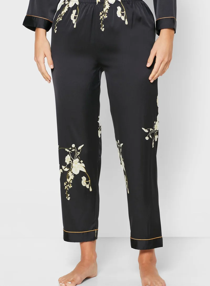 ELLA Printed Shirt Pyjama Set
