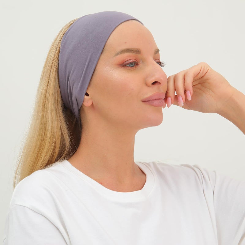 RITOPER Workout Wide Headbands, Super Soft Yoga Running Exercise Bands, Elastic Sweat Hair Wraps for Women - Image 4