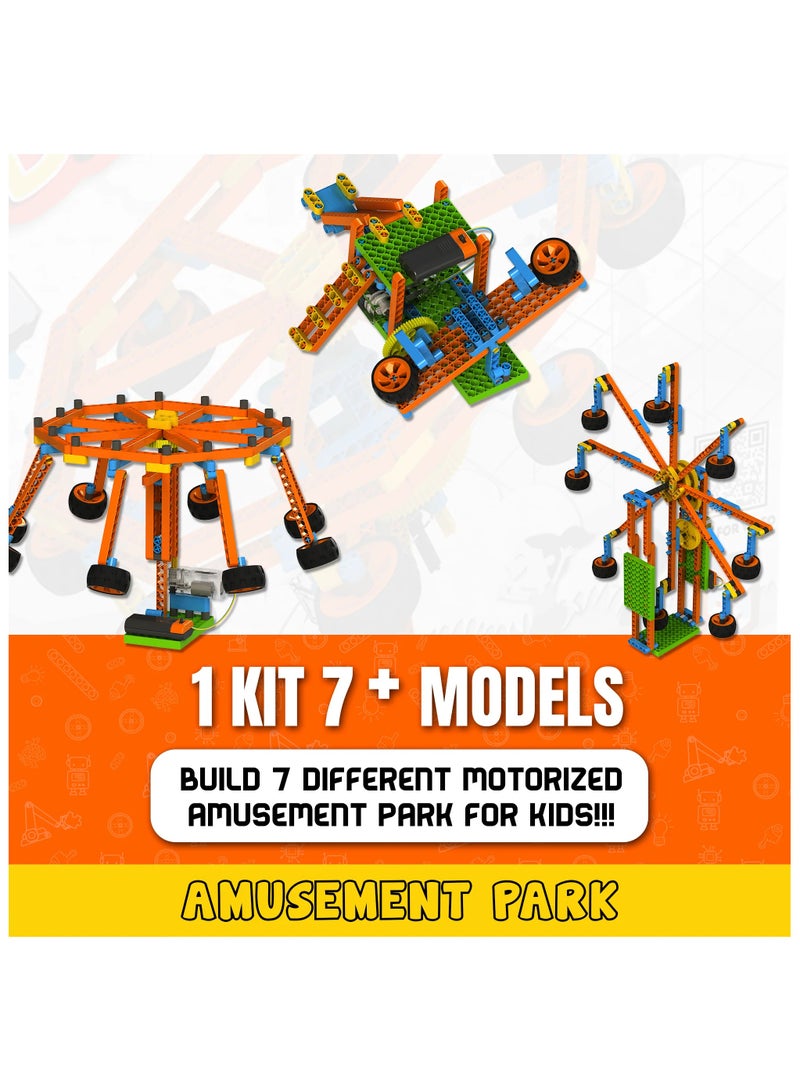 Blix Robotix - Amusement Park, Science Kit, Educational Diy Building Block Set, Construction Toys, For 7+ Years Boys And Girls,yellow - Image 3