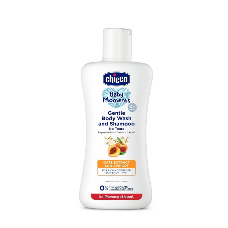 Chicco Baby Moments Gentle Body Wash and Shampoo (16.9 Fl Oz) - Image 1