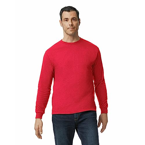 Gildan Adult Heavy Cotton Long Sleeve TShirt Style G5400 2Pack Red Small - Image 3