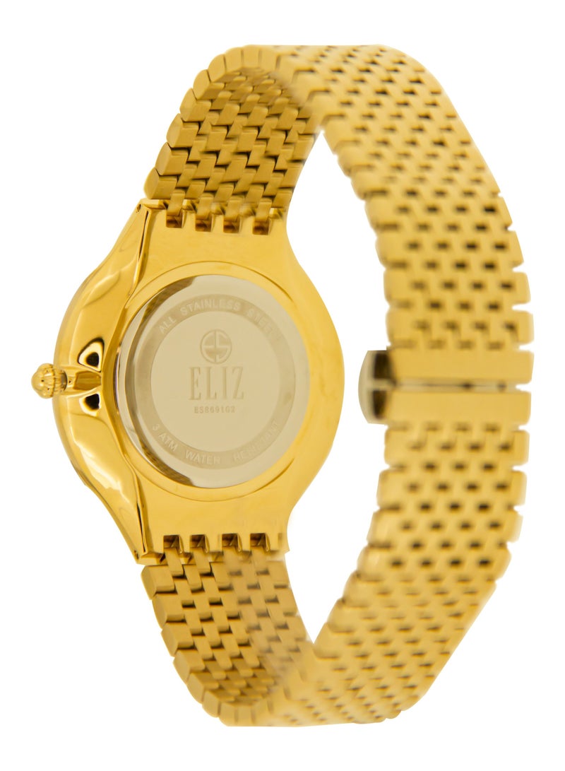 ELIZ ES8691G2GCG SS Case & Band Date Men's Watch
