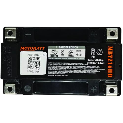 Motobatt MBYZ16HD AGM Quadflex Battery - Image 4