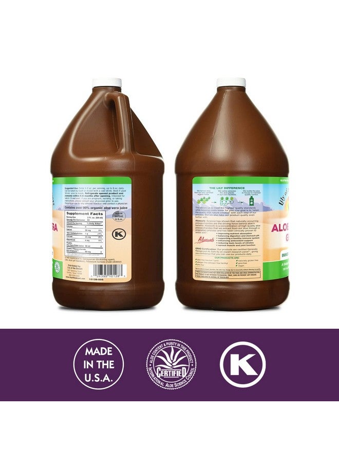 Lily Of the Desert Lily of The Desert Aloe Vera Gel - Inner Fillet Thicker Consistency Aloe Vera Drink with Natural Vitamins, Digestive Enzymes for Gut Health, Stomach Relief, Wellness, Glowing Skin, 128 Fl Oz  - Image 2