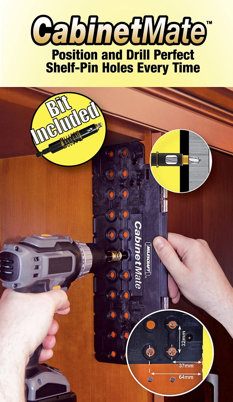 Milescraft 1316 CabinetMate - Shelf Pin Drilling Jig - Image 2