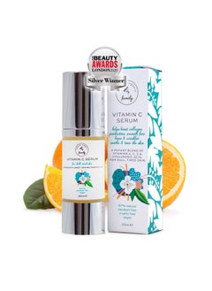 The Natural And Organic Family Vitamin C Serum For Face With Hyaluronic Acid Aloe Vera Retinol And Vitamin E Natural Skin Care For Beautiful And Healthy Skin Helps Dull And Tired Skin And Fine Lines  - Image 1