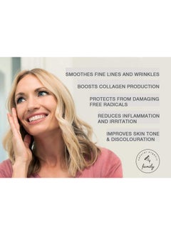 The Natural And Organic Family Vitamin C Serum For Face With Hyaluronic Acid Aloe Vera Retinol And Vitamin E Natural Skin Care For Beautiful And Healthy Skin Helps Dull And Tired Skin And Fine Lines  - Image 3