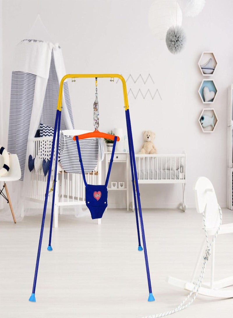جي جوت قطعتان من قافزات الباب | قافزات للأطفال مع قطعة قماش - مقعد أنشطة Exersaucer وقافزات الباب جهاز التمارين الأصلي للأطفال مع حامل فائق للأطفال النشطين  - Image 2