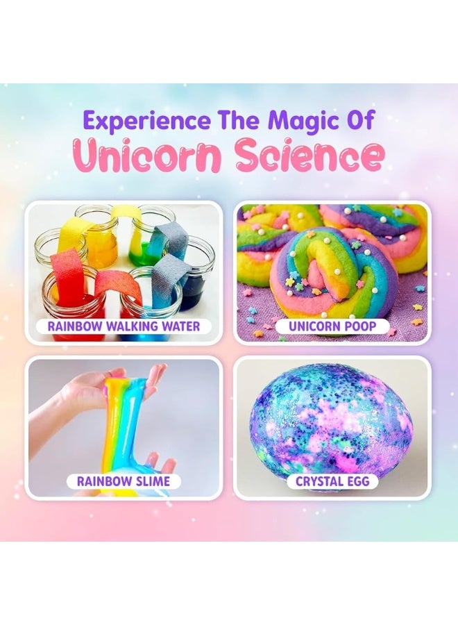 Playz Unicorn Slime & Crystals 100+ Science Experiments Kit Gift for Girls & Boys to Make Glow in The Dark Unicorn Poop, Snot, Fluffy Slime, Crystals, Putty, Arts & Crafts for Kids Age 8-12 - Image 5