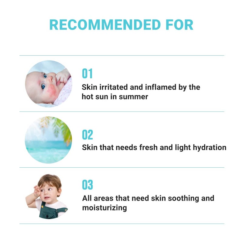 ATOPALM Soothing Gel Lotion 4 Fl Oz, Cooling and Calming Moisturizer for Sensitive, Eczema Prone, Heat Rash Skin, Redness Relief, Lightweight Mild Face and Body Lotion for Baby, Korean Skincare - Image 5