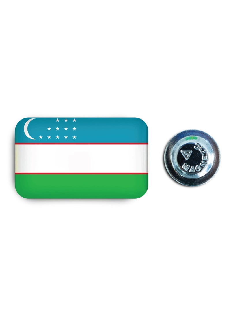 971ميديا شارة مغناطيسية بتصميم علم أوزبكستان  - Image 1