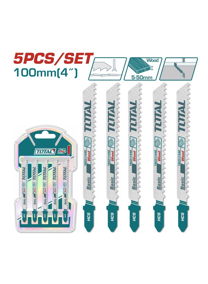 TOTAL Jig Saw Blade For Wood 5pcs TAC51144D - Image 1