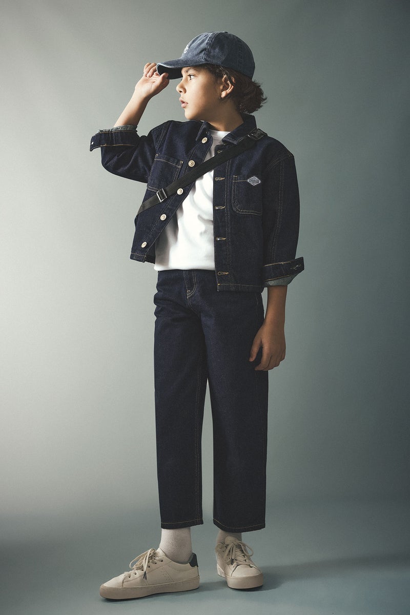 DeFacto Blue Boy Boy Buttoned Embroidered Denim Jacket Casual - Image 2