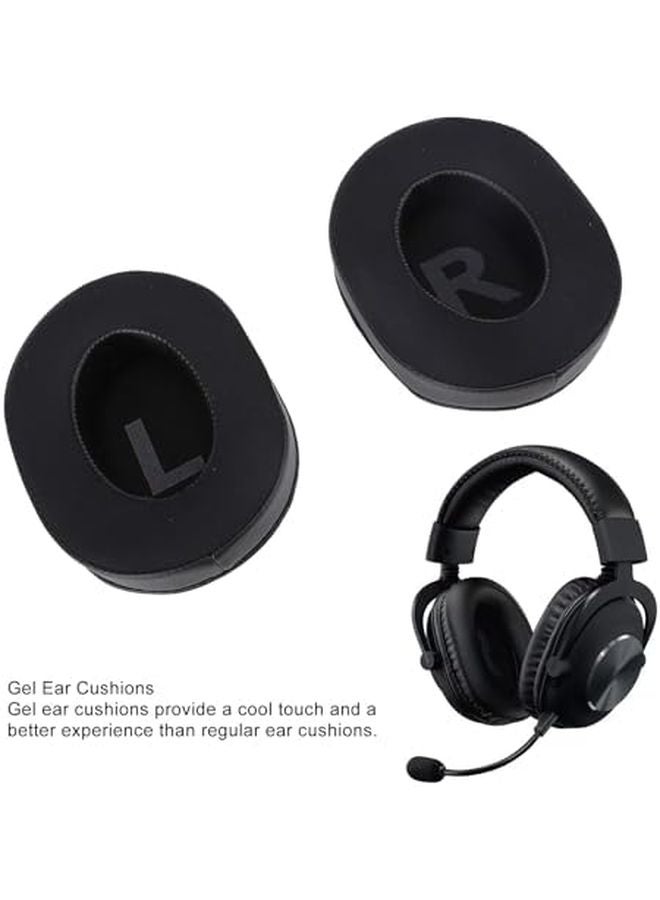 وسادات أذن رغوة الذاكرة الهلامية المبردة لسماعات Logitech G Pro Series من جلد البروتين - Image 4