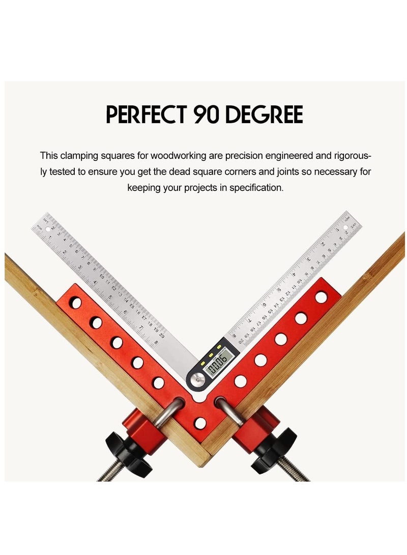 SYOSI 90 Degree Positioning Clip, Square Aluminum Alloy Right Angle Clip Fixing Tool, Corner Clip Cabinet Clip Suitable for Woodworking, Project Lovers, Cabinet, Drawer, Photo Frame 2 Pcs  - Image 4