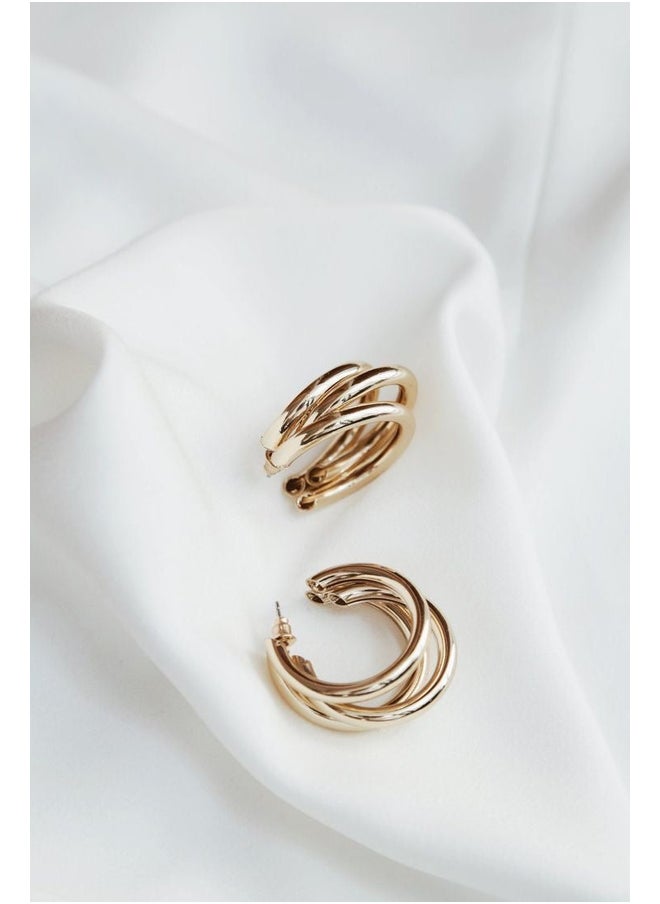 Urban Jewel Trio Hoop Earrings  - Image 3