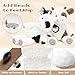 Tezituor 2 Pcs Cow Stuffed Animals 118 Adorable Fluffy Cow Plush Toys Soft Farm Stuffed Animals Party Decor Birthday Valentines Day Gifts for Kids - Image 4