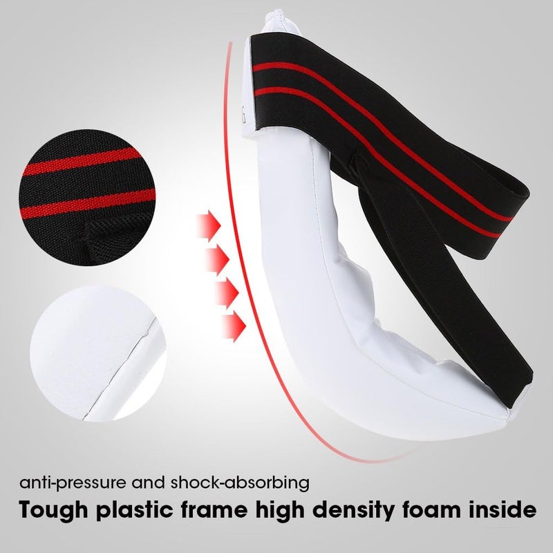 woobles Mens Groin Guard, Men Boxing Groin Guard Shock-Absorbing Taekwondo Karate Jockstrap Sanda Crotch Protector White S/M/L/XL - Image 4