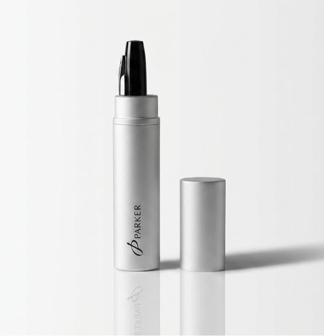 Parker Reflex pen card, black Fountain Pen+ aluminum case - Image 3