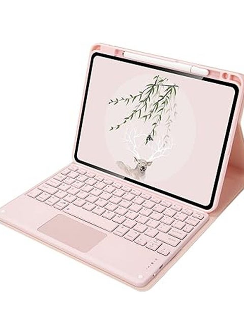Keyboard Case for Xiaomi Pad 7 Pro 11.2 Inch (2024)/Mi Pad 7, Leather Case with Pencil Holder, Magnetic Detachable Wireless Bluetooth Touchpad Trackpad Keyboard