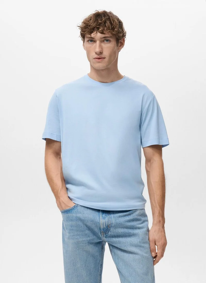 Mango Man 100% cotton T-shirt regular fit