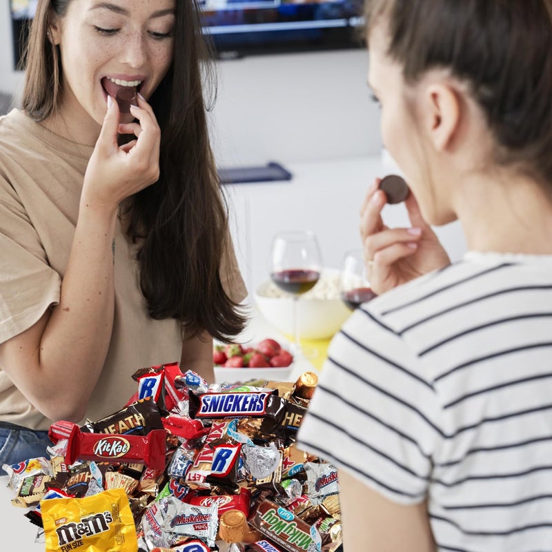 Chocolate Candy Variety Pack in Red Gift Box , Bulk Individually Wrapped, Mini Chocolate Candy Variety Pack, Ideal , Bulk Chocolate, Perfect for Parties, Office Treats, and Holiday Celebrations (5 Pound) - Image 4