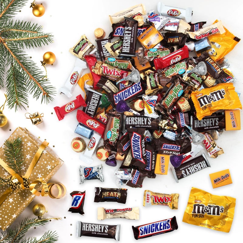 Chocolate Candy Variety Pack in Red Gift Box , Bulk Individually Wrapped, Mini Chocolate Candy Variety Pack, Ideal , Bulk Chocolate, Perfect for Parties, Office Treats, and Holiday Celebrations (5 Pound) - Image 3