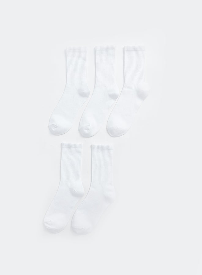 LC WAIKIKI Boys' Ankle Basic Cotton Socks 5 Pack - Image 1