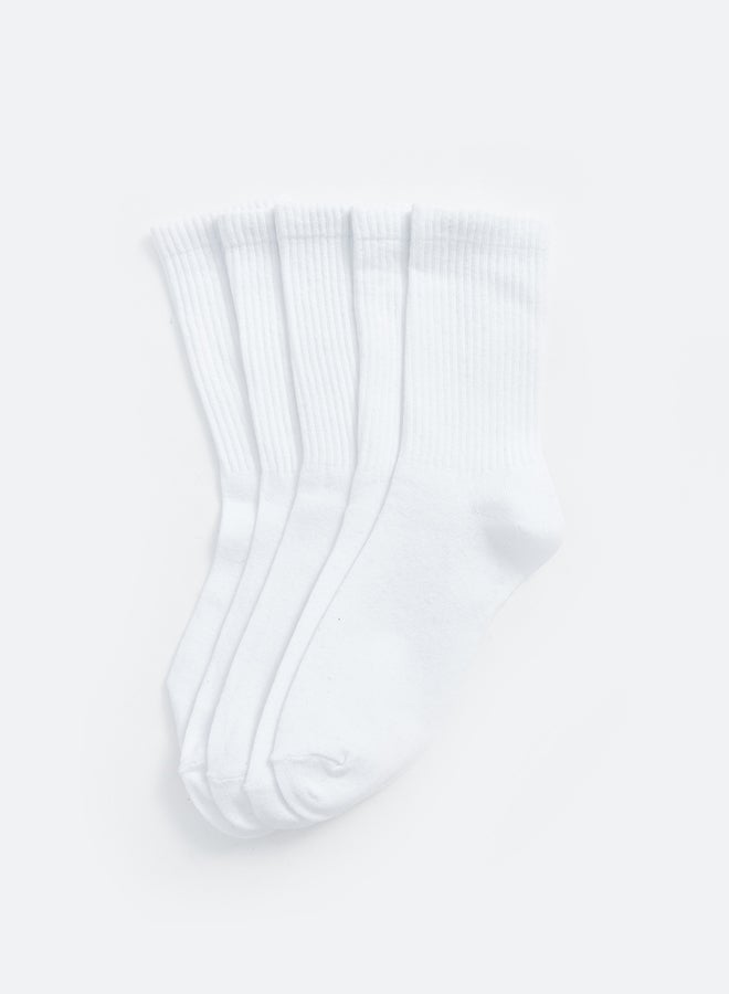 LC WAIKIKI Boys' Ankle Basic Cotton Socks 5 Pack - Image 2