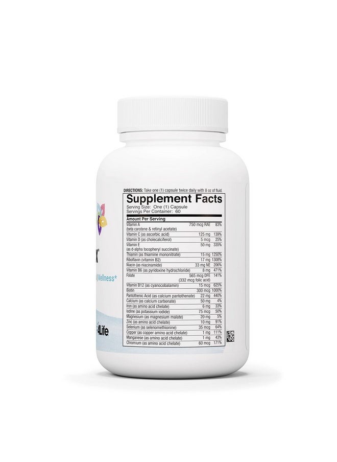4life - Multiplex Features 21 Essential Vitamins And Minerals Including B Vitamins And Zinc To Support Your Immune System 60 Capsules - Image 1