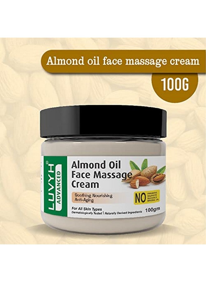 Luvyh Almonds Nourishing Face Massage Cream, For Normal to dry skin | Ultra-Nourishing & Glowing Skin | - Image 2