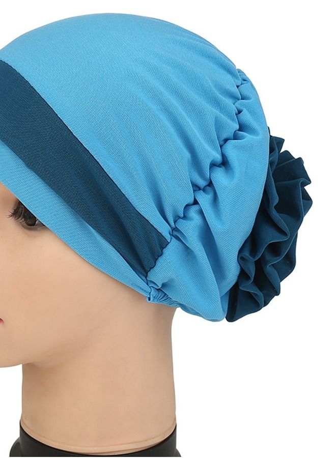 Loquat Double-Color Floral Headband Cap Multicolour  - Image 3