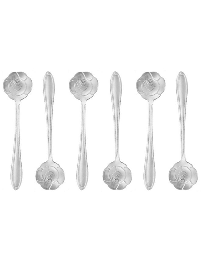 6-Piece Stainless Steel Coffee Spoon Set - Image 1