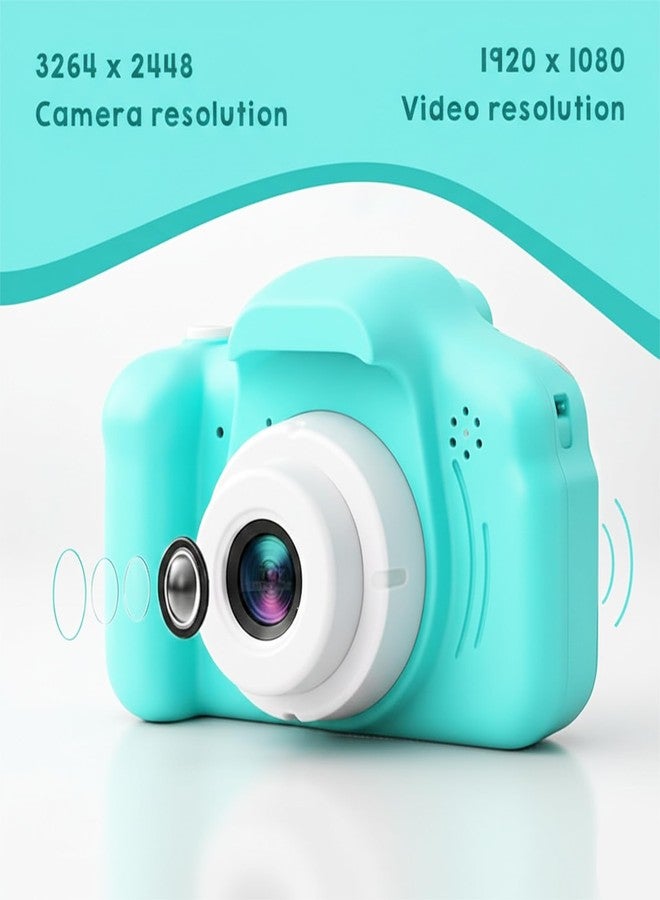 سنابترون كاميرا سنابترون الرقمية للأطفال، بدقة 3 ميجابكسل وفيديو عالي الوضوح 1080 بكسل، مع شاشة IPS بحجم 2 بوصة وسعة تخزين 32 جيجابايت | ألعاب كاميرا صغيرة قابلة لإعادة الشحن عبر منفذ USB للأطفال | ألعاب تعليمية للأولاد والبنات من 7 إلى 14 سنة (أخضر) - Image 2