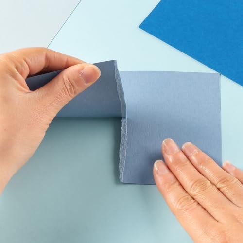 Topeen 50 Sheets Colored Cardstock Paper 5 Colors, 250 GSM Heavy Card Stock for DIY Art Projects, Cards (Blue, 5x7) - Image 5