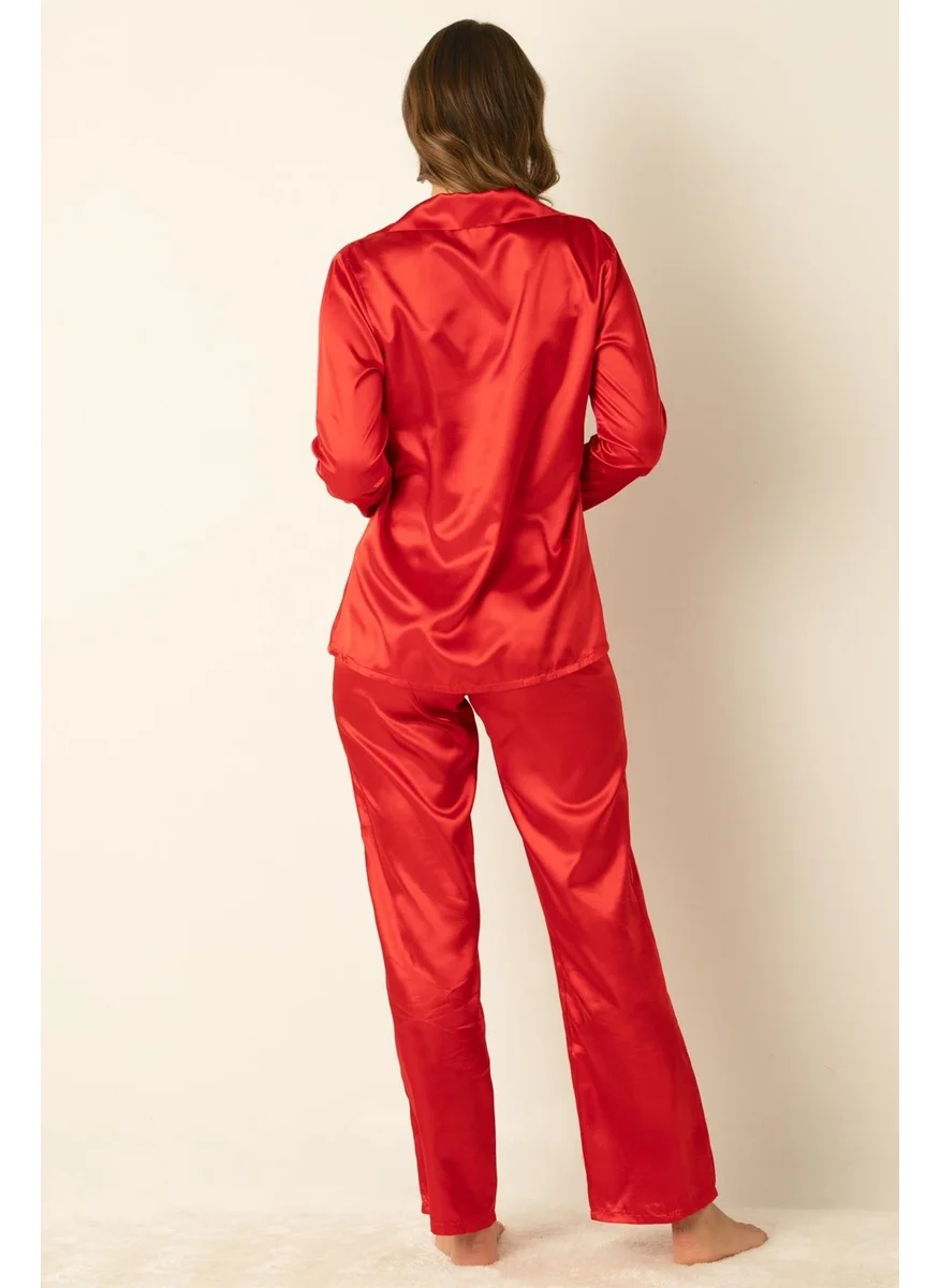 DoReMi Long Sleeve Satin Pajamas Set