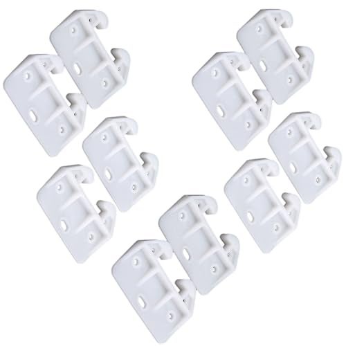 ONESWI 10 Pieces Plastic Drawer Guides Drawer Track Guides Replacement Parts Drawer Rail for Dressers Hutches and Drawer Systems - Image 1