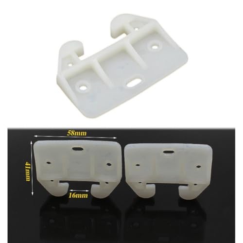 ONESWI 10 Pieces Plastic Drawer Guides Drawer Track Guides Replacement Parts Drawer Rail for Dressers Hutches and Drawer Systems - Image 4