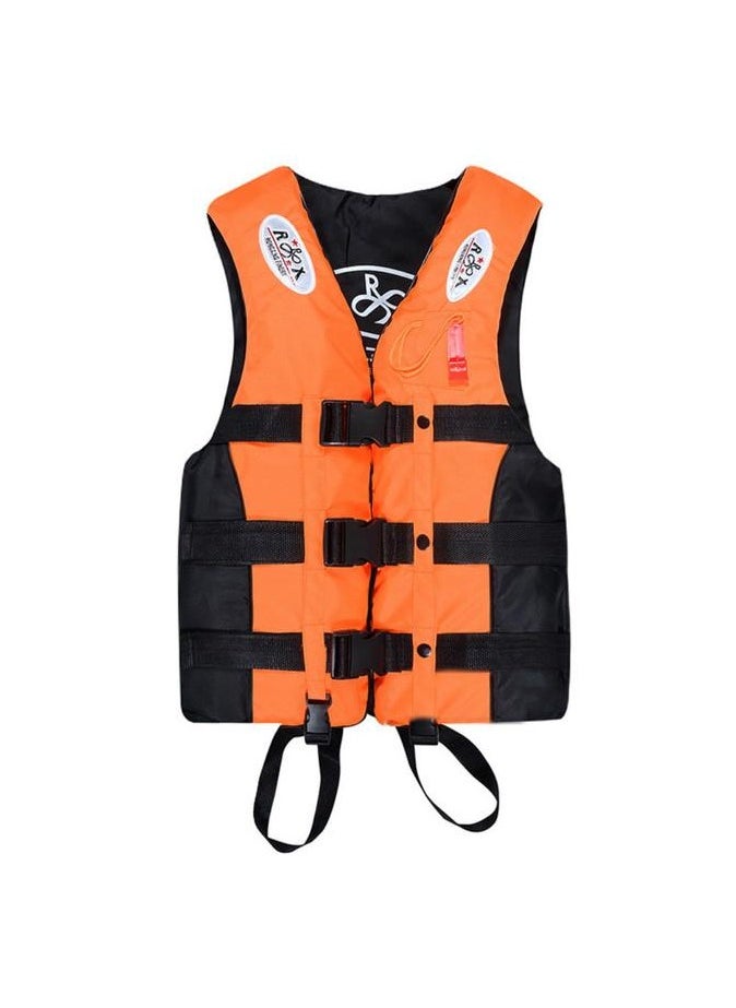 REBENUO Life Jacket Safety Vests Water Suit Kayak Boating Swimming Surfing Drifting Gear Size {M} .45 to 60 Kg (orange)  - Image 1