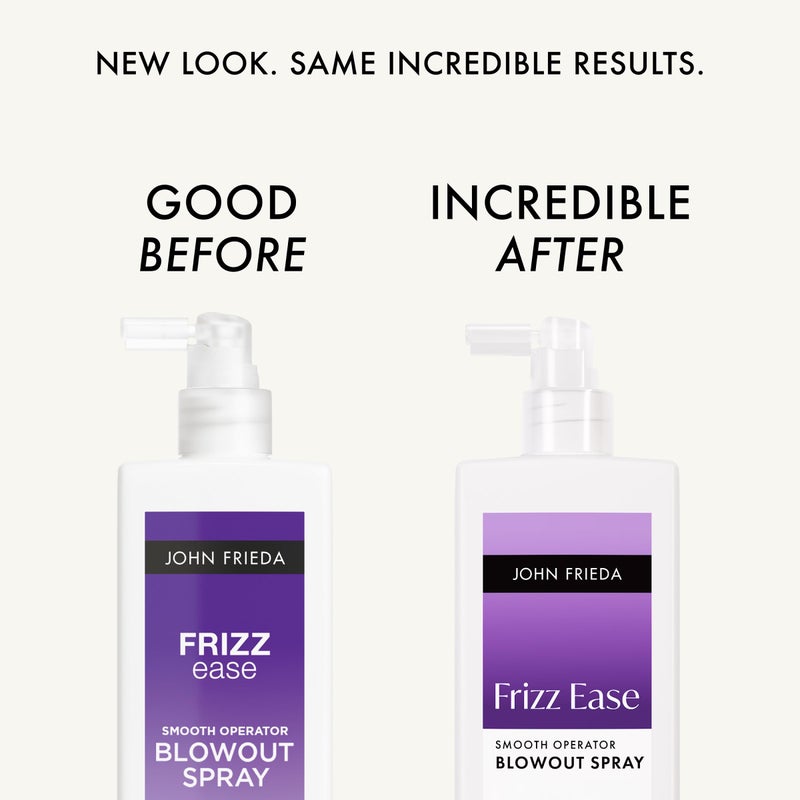 John Frieda بخاخ جون فريدا فريز إيز سموذ أوبيراتور لتصفيف الشعر، مضاد للرطوبة، لمسة لامعة للشعر، بخاخ حماية من الحرارة للشعر، 6.77 أونصة - Image 2